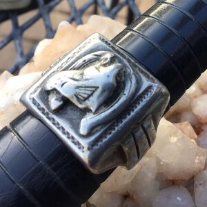 Vintage Sterling Horseshoe Ring